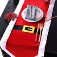 thumbnail image 2 of Camino de mesa navideño Cinturón de Papá Noel Decoración de mesa Traje de Papá Noel Mantel festivo, 2 of 4