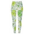thumbnail image 4 of YUEHUA St Patricks Day Leggings for Women High Waisted Casual Shamrock Yoga Pants Irish Green Graphic Soft Stretchy Tights, 4 of 4