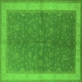 thumbnail image 1 of Ahgly Company Indoor Square Oriental Green Industrial Area Rugs, 8' Square, 1 of 4