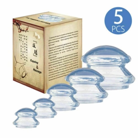 Shinefuture 5pcs Electric Cupping Massager with Portable Suction Cups for Body Relaxation