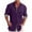 Purple, variant on Awdenio Spring Shirts for Men, Men Casual Solid Cotton And Linen Tie Pocket Plaid Patchwork Turndown Long Sleeve Button Shirt, Size S-5XL