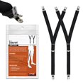 thumbnail image 1 of Hold'Em Premium Shirt Stays Ultra Soft Elastic with Extra Sturdy Strong NO SLIP METAL PIN CLIP - Y-Style, 1 of 1