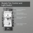 thumbnail image 4 of Lutron Electronics SFSQ-LF-WH Skylark Fan Control, White, 4 of 5