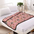 thumbnail image 3 of Pofeuu Retro 70s 60s Hippie Flower Print Bed Blanket, Soft Flannel Blankets for Bed,Sofa, Couch, Chair, 50 X 60 Inches, Double Layer, 3 of 8