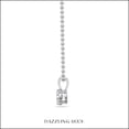 thumbnail image 3 of Dazzlingrock Collection IGI Certified 1.50 Cttw Oval Solitaire Lab Grown White Diamond 4 Prong Pendant Necklace with 18 inch Gold Chain for Women in 18K Solid White Gold, 3 of 6