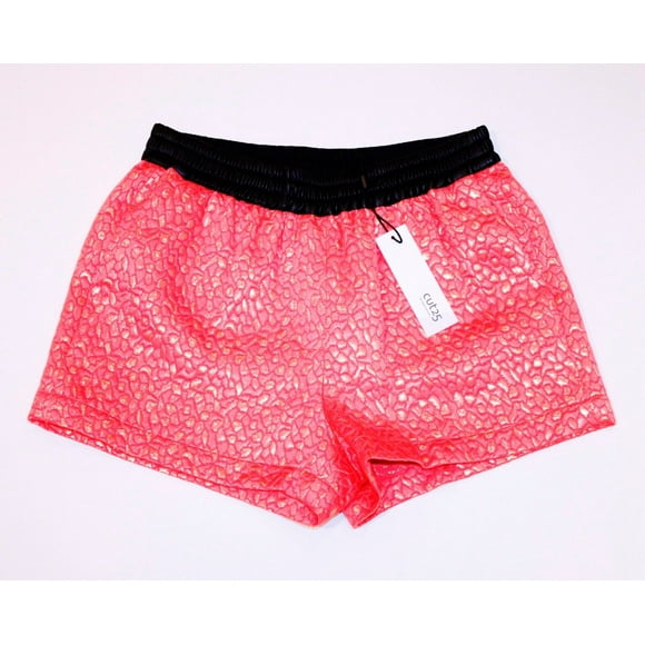 CUT 25 by YIGAL AZROUEL Melon Scintillant Short Ceinture en Cuir Métallique ( 2 )