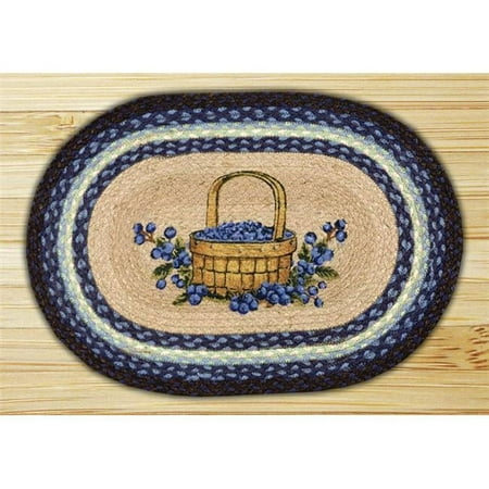

Earth Rugs 48-312BB Blueberry Basket Oval Placemat