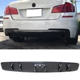 thumbnail image 2 of Ikon Motorsports Universal Compatible with V5 Style Rear Bumper Diffuser Kit Unpainted Black ABS, 2 of 8