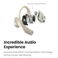 thumbnail image 6 of Shokz OpenFit - Open-Ear True Wireless Bluetooth Headphones with Microphone, Earbuds with Earhooks, Sweat Resistant, Fast Charging, 28HRS Playtime, Beige, 6 of 9