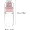thumbnail image 4 of Botella de aceite de 2 piezas con cepillo de rafia, botella de aceite con cepillos de aceite de silicona, botella de aceite con cepillo de silicona, para asar, asar pescado, asar chi, 4 of 5