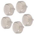 thumbnail image 3 of 5 piezas de piezas de corona de reloj, piezas de corona de reloj surtidas de acero convenientes para accesorios de repuesto de reloj, 6,5mm/0,26 pulgadas, 3 of 8