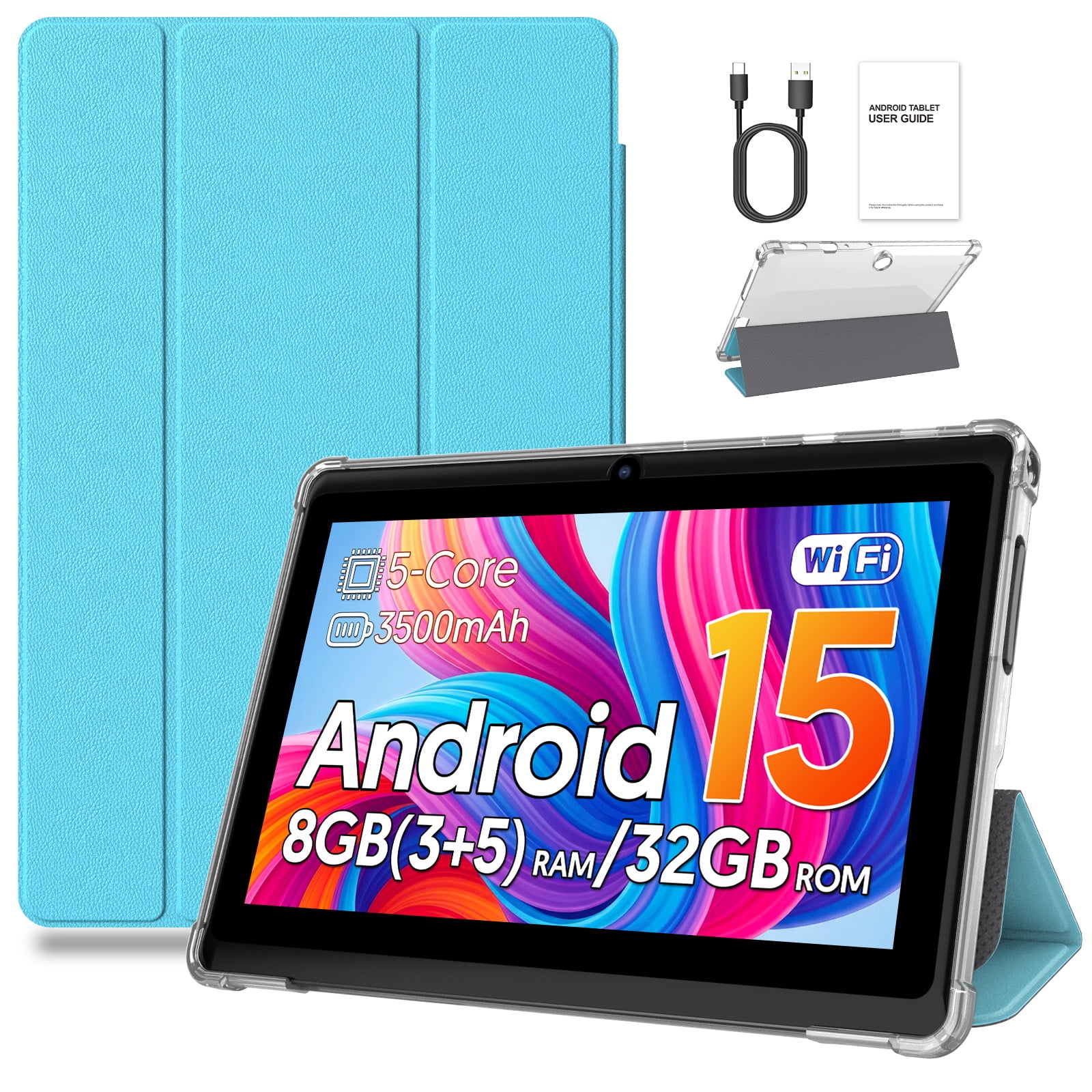 10-inch 2-in-1 Android 11 Tablet PC, 128GB+6GB, Quad-Core, 5G