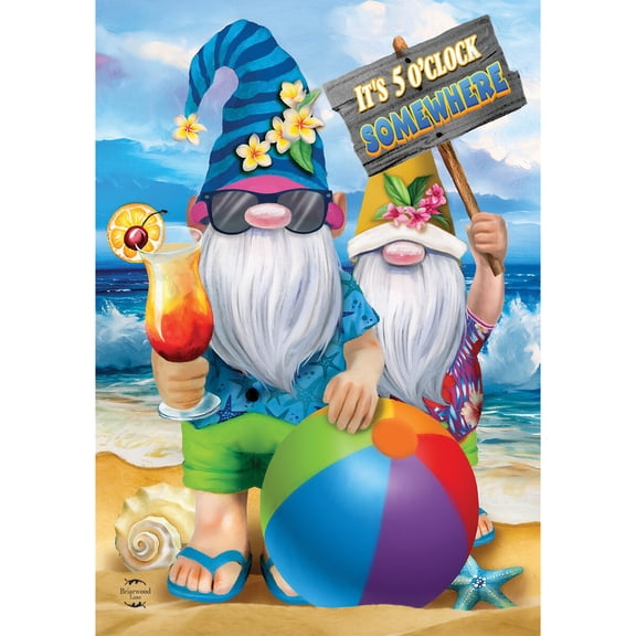 Briarwood Lane Summer House Flag 40x28 For Outdoor Summer Gnomes Humor For Summer House Flag