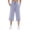 Dusty Blue, variant on Women's 20" Scuba Capri Sweatpants, High Waisted Straight Leg Pants