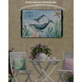 thumbnail image 6 of Outdoor TV Cover 48 to 50 Inch Weatherproof, Ocean Whale Compass Waterproof TV Screen Protector for Outside Decor with Zipper and Pocket 48"L x 30"H , Sea Coral Starfish Bule, 6 of 7