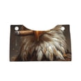 thumbnail image 4 of Lsque Funny Bald Eagle Printed Long Tissue Box Cover Holder, Facial Paper Organizer Dispenser,Triangle with Bottom Belt, PVC Leather Decorative Organizer, 4 of 9