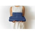 thumbnail image 7 of CGK Linens 4-Piece Extra Deep Pocket Sheet Set With Extra Matching Pillowcases - Twin Size Bed Sheets Fits 18"-24" Mattresses, Navy Blue, 7 of 7