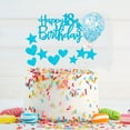 thumbnail image 2 of Decoraciones para decoración de tarta con purpurina de feliz cumpleaños número 18, 2 of 5