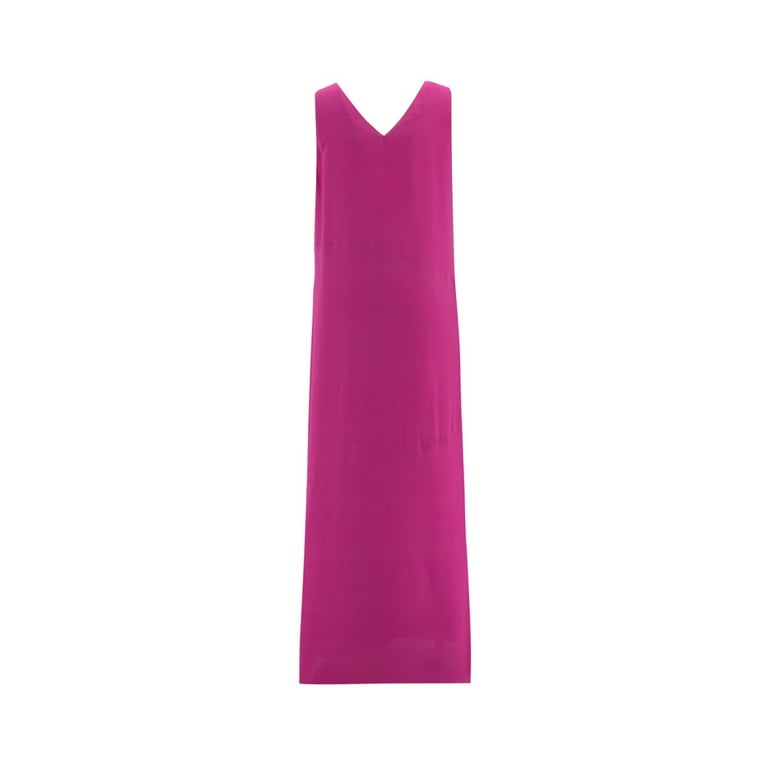 ワンピース FABIANA FILIPPI Fabiana Filippi Viscose Midi Dress Fabiana Filippi Dark Pink Viscose Midi Dress (Women's