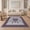 Purple, Pattern 4, variant on ODIKA 8'x10' Washable Area Rug Medallion With Scrolling Wisteria Border Vintage Floral Oriental Playful for King Size Bedroom Under Bed, Master Suite, Non-Shedding, Easy Care