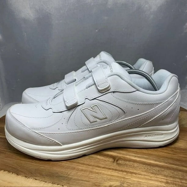 New Balance 577 MW577VW Mens Size 11.5 4E White Leather Walking Comfort Shoes