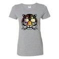thumbnail image 2 of Funny Neon Summer California Beach Tiger | Womens Animal Lover Graphic T-Shirt, Heather Grey, 2XL, 2 of 4