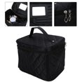 thumbnail image 4 of Bolsa de almacenamiento de herramientas cosméticas plegable portátil, bolsa organizadora de artículos de tocador de viaje con espejo, 4 of 14