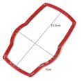 thumbnail image 2 of Moldura decorativa para cubierta de botón multimedia para interior de coche, color rojo, para E81, E87, F30, F31, F34, F32, F10 F11, 2 of 5