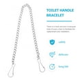 thumbnail image 4 of MasteelfCA 6pcs Toilet Flapper Chain Replacement Stainless Steel Toilet Handle Lift Chains, 4 of 9