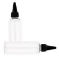 thumbnail image 1 of Botella de plástico Zulema transparente de 100ml loción de viaje champú 2 uds Gorra negra, 1 of 8