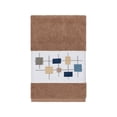 thumbnail image 4 of Authentic Hotel and Spa  Turkish Cotton Squares Embroidered Latte Brown 4-piece Towel Set, 4 of 4