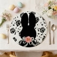 thumbnail image 4 of Weloille 36 Inch Round Linen Placemat, Easter Table Decoration for Festive Dining, 4 of 6
