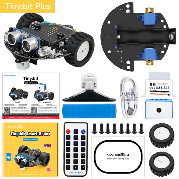 Microbit Smart Robot Car Video Remote Control with WiFi Image Module for Kids Programming Educational Learn DIY Electronic Kit