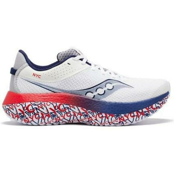 Saucony Women's Kinvara PRO Sneaker, White/Silver, 7