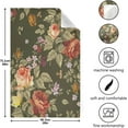 thumbnail image 5 of Retro Floral Kitchen Dish Towels Set of 1, Red Flowers Washable Tea Towels Dishcloths Lint-Free 18x28 Inch Fast Drying for Kitchen Restaurant Bar Clean, 5 of 7