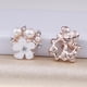 thumbnail image 4 of 10x Phenovo La Decoración De La Hebilla De 17 Mm De Aleación De Cristal De Imitación De Diamante Perla Flor Del Ciruelo Sunnimix Botón de perlas de cristal, 4 of 6