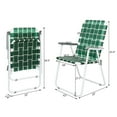 thumbnail image 3 of Patio Lawn Chairs Folding Set of 2, Webbed Folding Chair Outdoor, 3 of 4