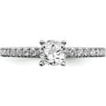 thumbnail image 4 of 14K White Gold Lab Grown Diamond Si1/Si2, G H I, Complete Eng Ring (Size 9) Made In India rm6634e-075-9cwlg, 4 of 5