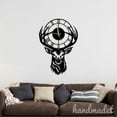 thumbnail image 2 of Handmadetneonsign Deer Head Wall Clock Unique, Animal Year Date Round Wall Clock, Metal Wall Clock 56251, 2 of 5