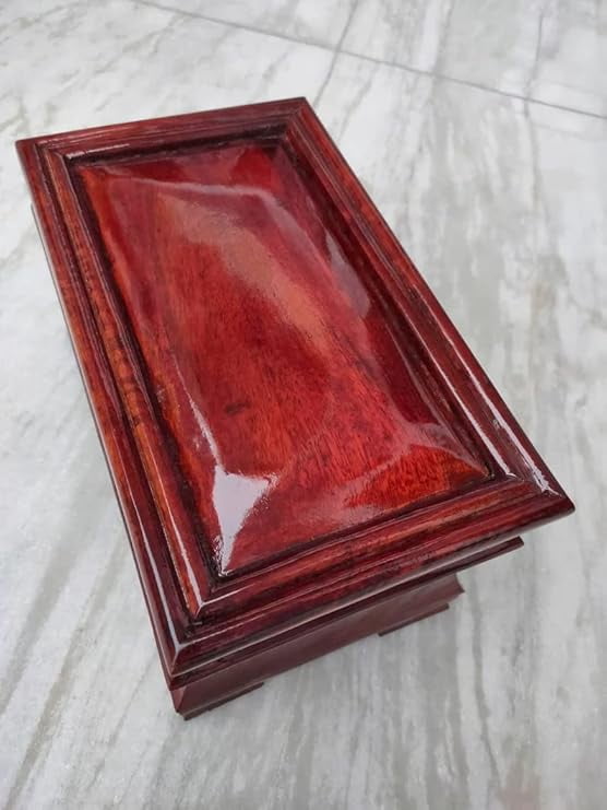 Vintage Life Inc. Handcrafted Wooden Urn for Ashes - Urn for Human Ashes, Funeral Cremation Urn Box, Burial Urns, Funeral Pet Urn for Dogs Ashes, Keepsake Wooden Box (Size 12 x 7 x 7)
