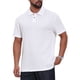 thumbnail image 4 of CAMISA POLO DE NEGOCIOS DE MANGA CORTA CON BOTONES Y COLLAR PARA HOMBRE DE TEXTURA JACQUARD S BLANCA, 4 of 6