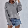thumbnail image 4 of Hanerdun Women Fleece Hoodie Sweatshirts Female Long Sleeve Pullover Gray M, 4 of 6