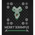 thumbnail image 4 of Old Glory Mens Christmas Merry Krampus Ugly Xmas Sweater Long Sleeve T Shirt, 4 of 5