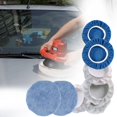 thumbnail image 3 of POINTERTECK 8X Car Microfiber Polisher Bonnets Polishing Pad Wax Wash Buffer 9-10” Pads, 3 of 11