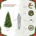 thumbnail image 5 of Puleo International Pre-Lit 6.5' Adirondack Pine Artificial Christmas Tree with 250 Lights, Green, 5 of 5