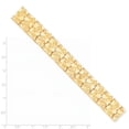 thumbnail image 2 of 10K Yellow Gold 15.0mm Nugget Female Adult Bracelet Jewelry 8", 2 of 3