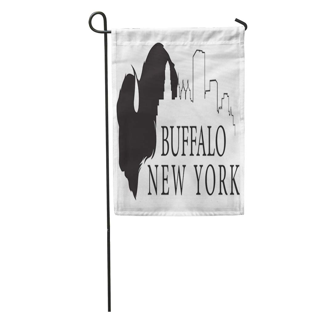 Toland Buffalo City Flag 12.5 x 18 New York Blue Garden Flag