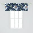 thumbnail image 2 of Tropical Window Valance, Hand-Drawn Repetitive Pattern of Passionflowers Vintage Ornament, Curtain Valance for Kitchen Bedroom with Rod Pocket, 54" X 18", Dark Slate Blue and Green, by Ambesonne, 2 of 2