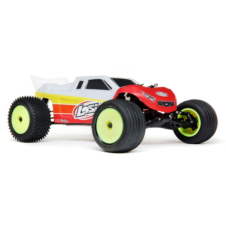 Losi RC Truck 1/18 Mini-T 2.0 2 Wheel Drive Stadium Truck Brushless RTR  Ready-To-Run Red LOS01019T1 Trucks Elec RTR 1/14 Off-Road