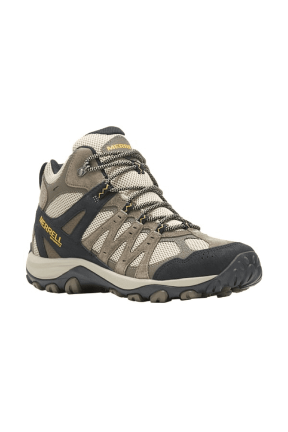 j037143z Accentor 3 Mid Vent Waterproof Hiking Boots for Men - Boulder/Old Gold - 12M